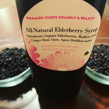 Load image into Gallery viewer, “All-Natural Elderberry Syrup with ZINC” (8oz) (16oz) (with Raw Honey) or (with Agave)