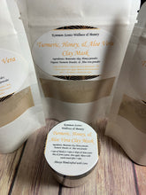 Load image into Gallery viewer, Turmeric, Honey, & Aloe Vera Clay Mask (2oz) & (4oz)