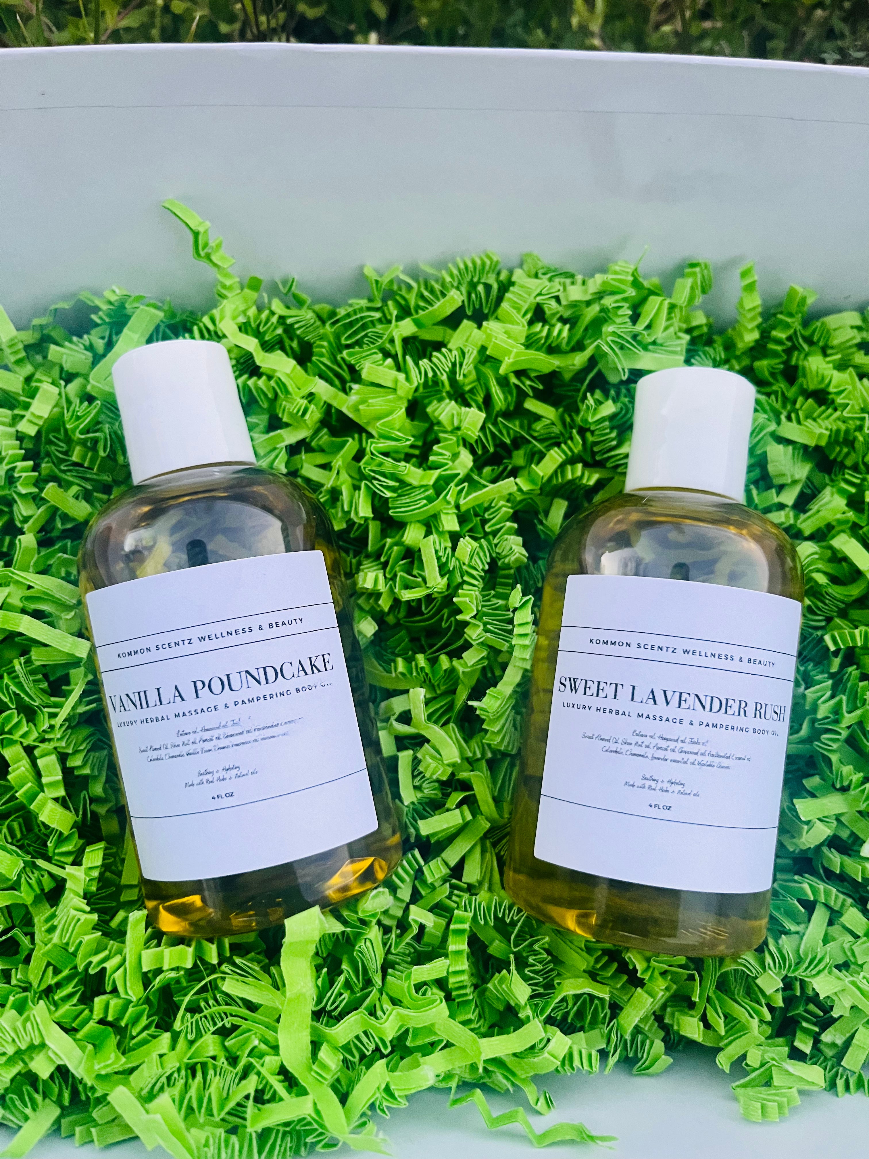 “Sweet Lavender Rush” Luxury-Herbal Massage/Pampering Body Oil” (4oz)