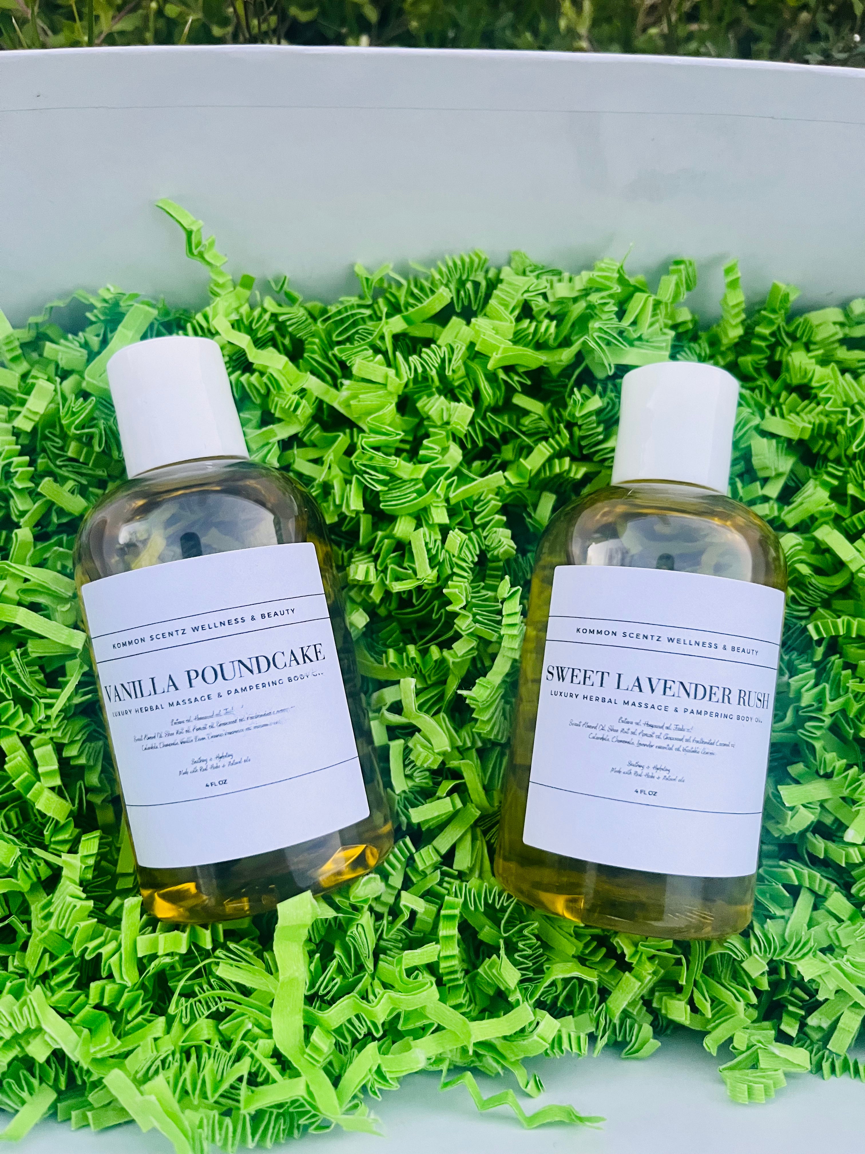 “Sweet Lavender Rush” Luxury-Herbal Massage/Pampering Body Oil” (4oz)