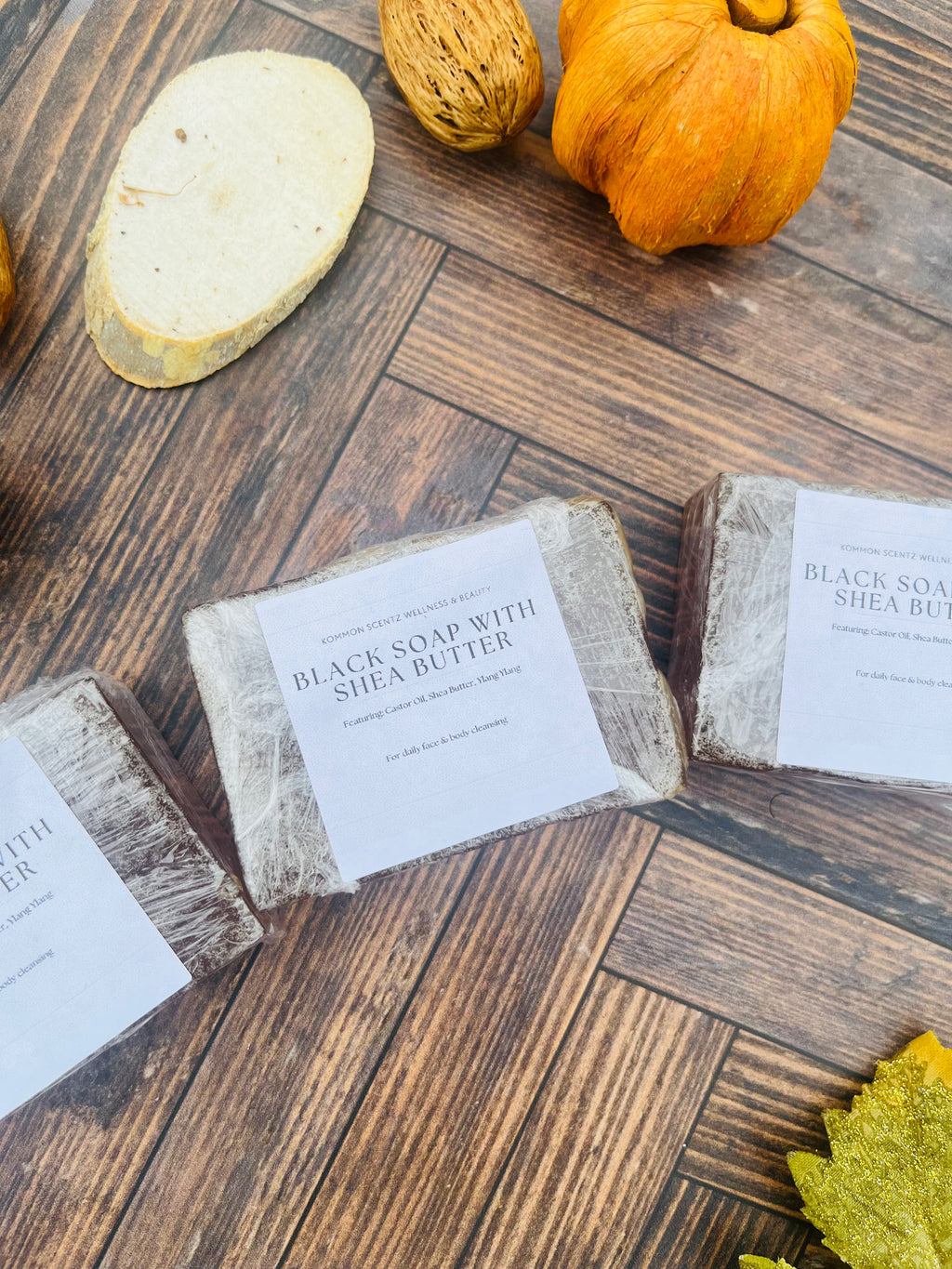 “Black Soap with Shea Butter” cleansing bar