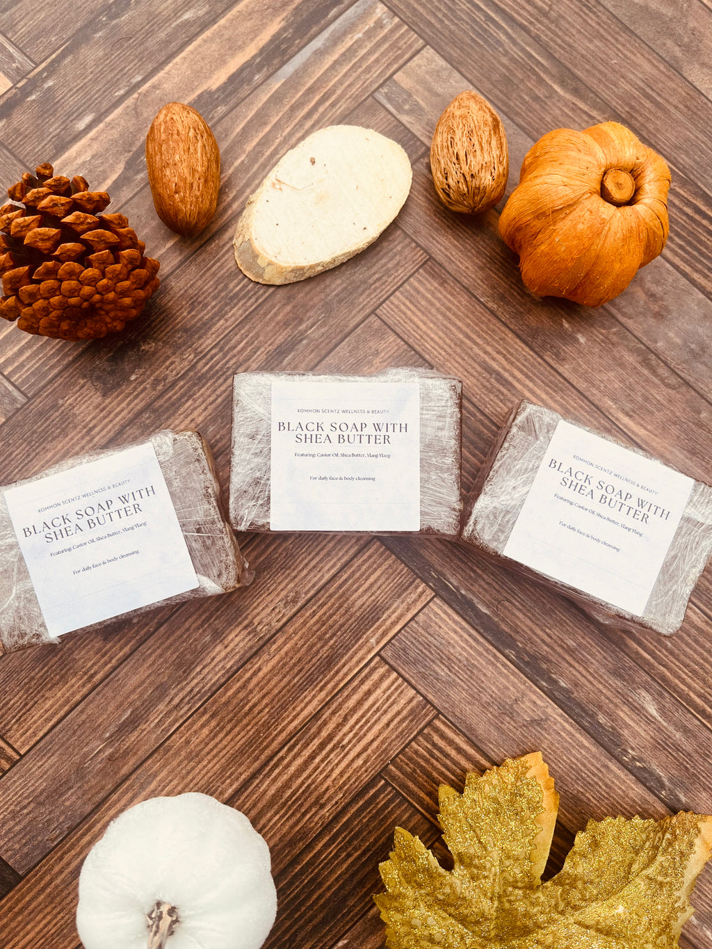 “Black Soap with Shea Butter” cleansing bar