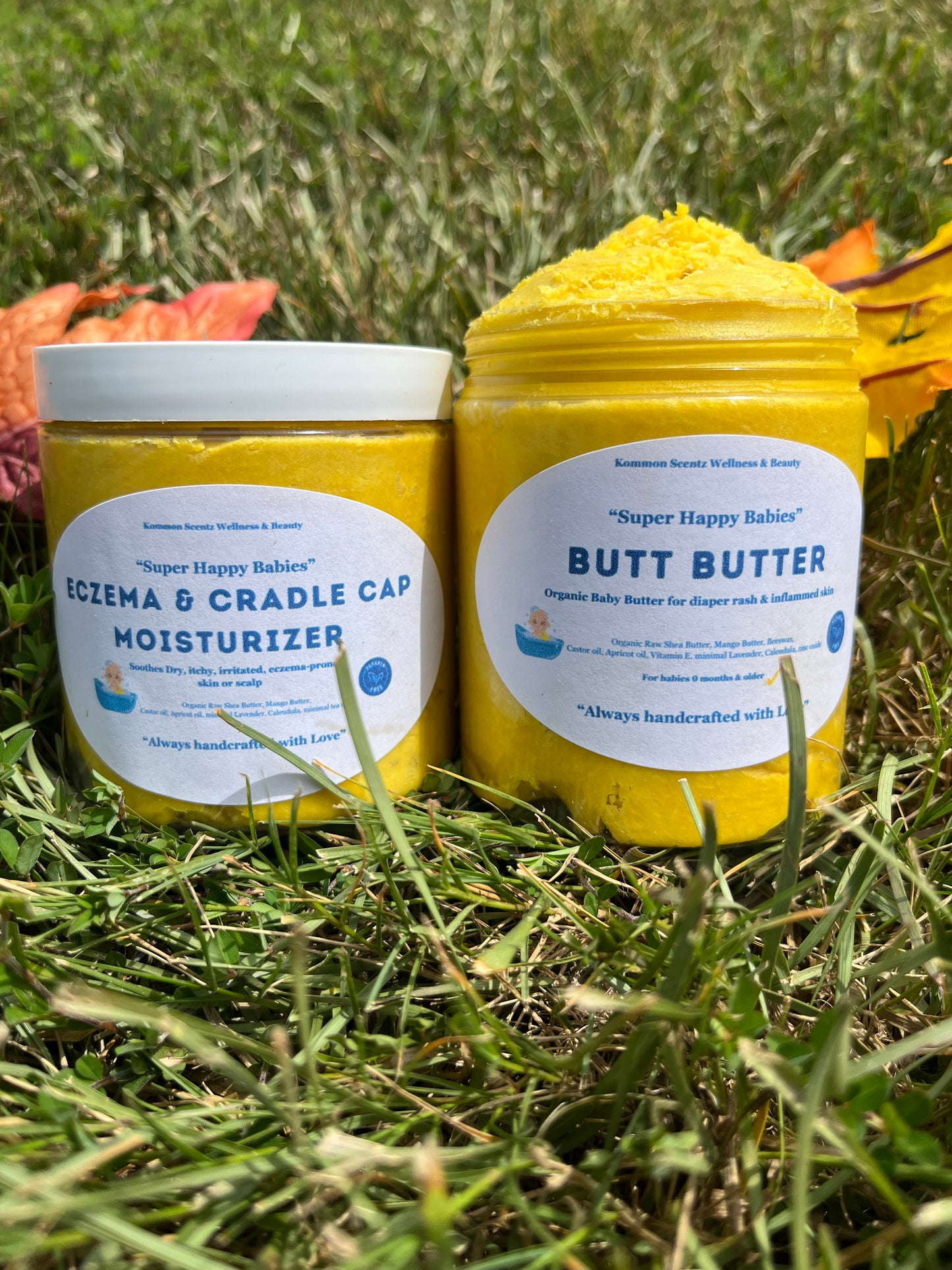 Super Happy Babies TAG TEAM- Eczema & Cradle Cap Moisturizer & Butt Butter