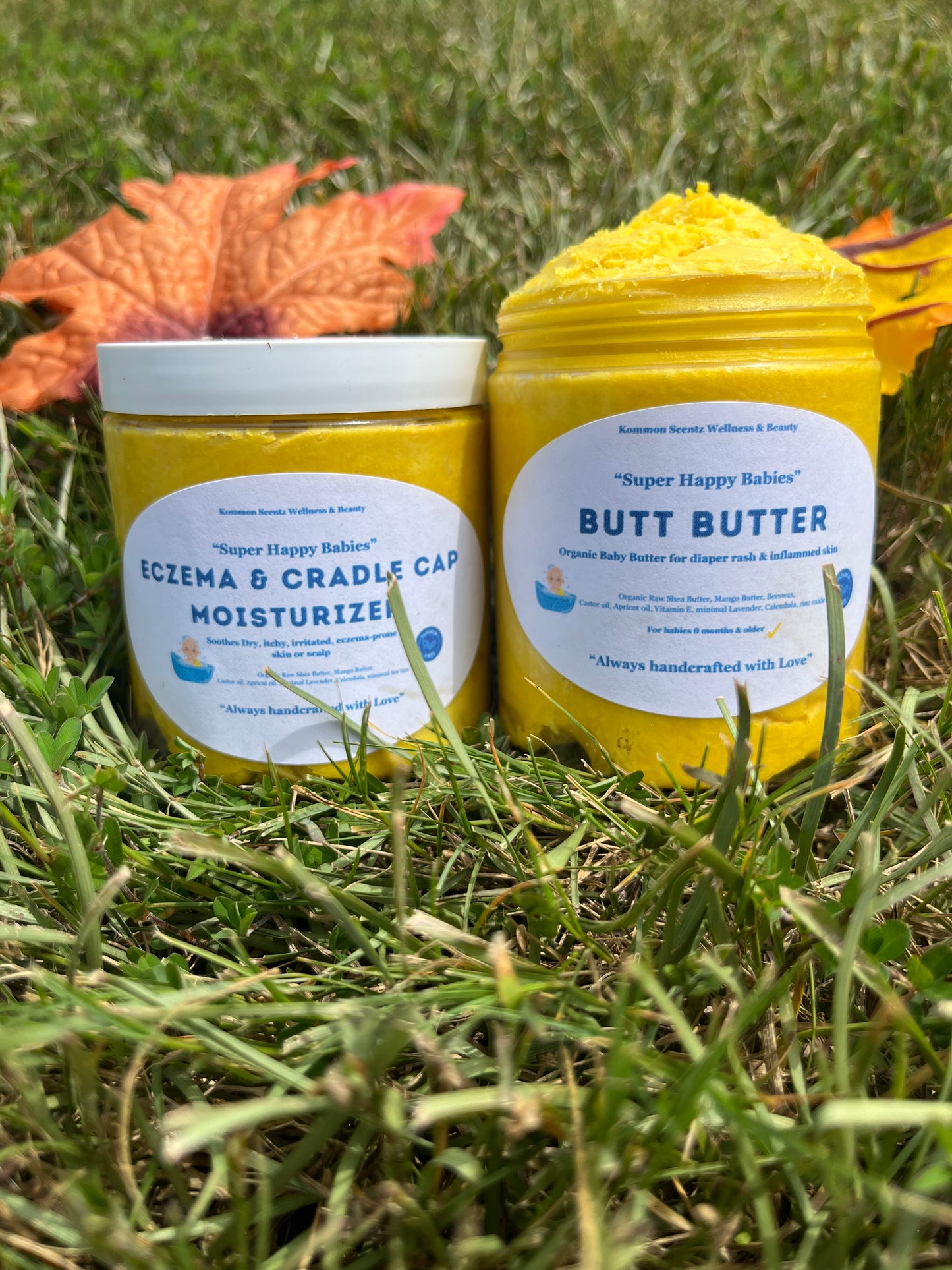 Super Happy Babies TAG TEAM- Eczema & Cradle Cap Moisturizer & Butt Butter