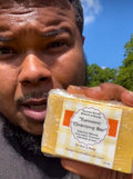 Turmeric, Shea Butter, & Oatmeal Cleansing Bar” (3.5 oz)