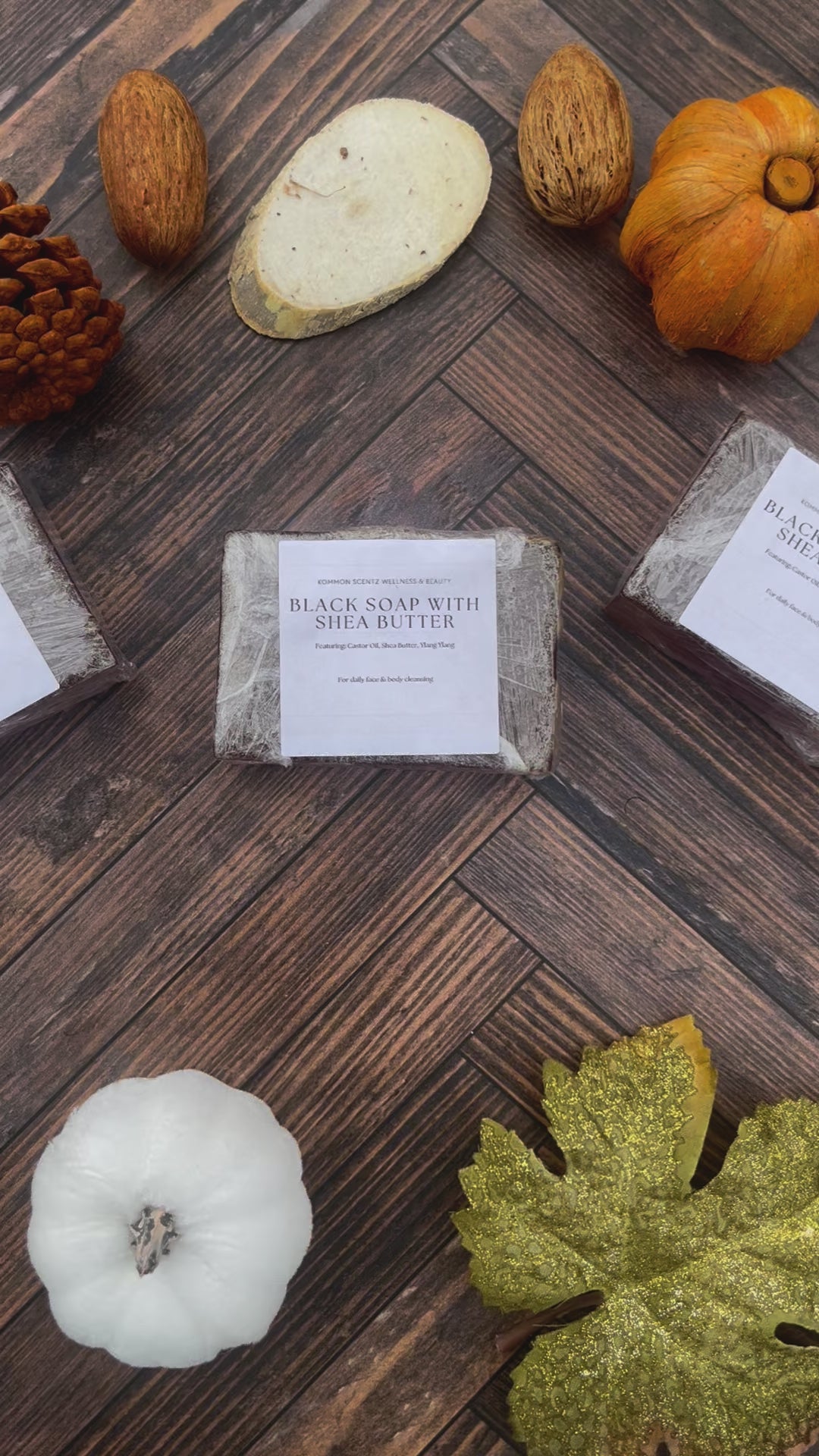 “Black Soap with Shea Butter” cleansing bar