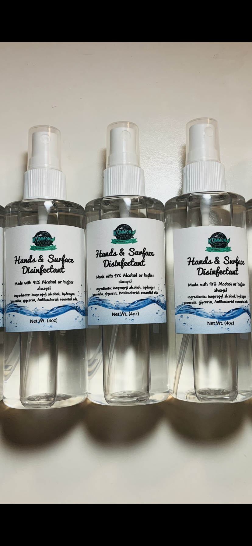 “Hand & Surface Disinfectant” (4oz)