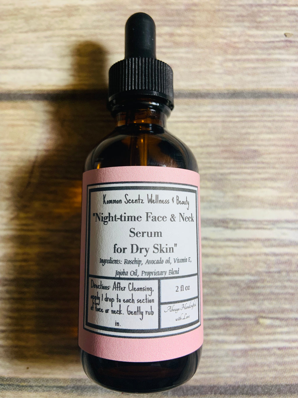 “Night-time Face & Neck Serum for Dry Skin”