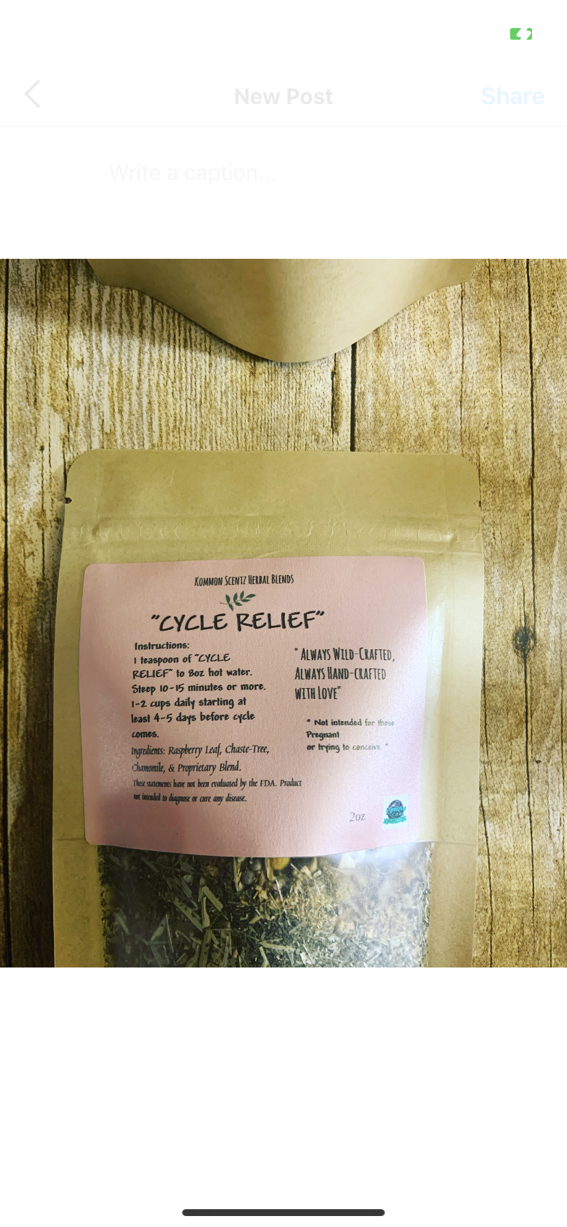 “Cycle Relief” Herbal Tea Blend
