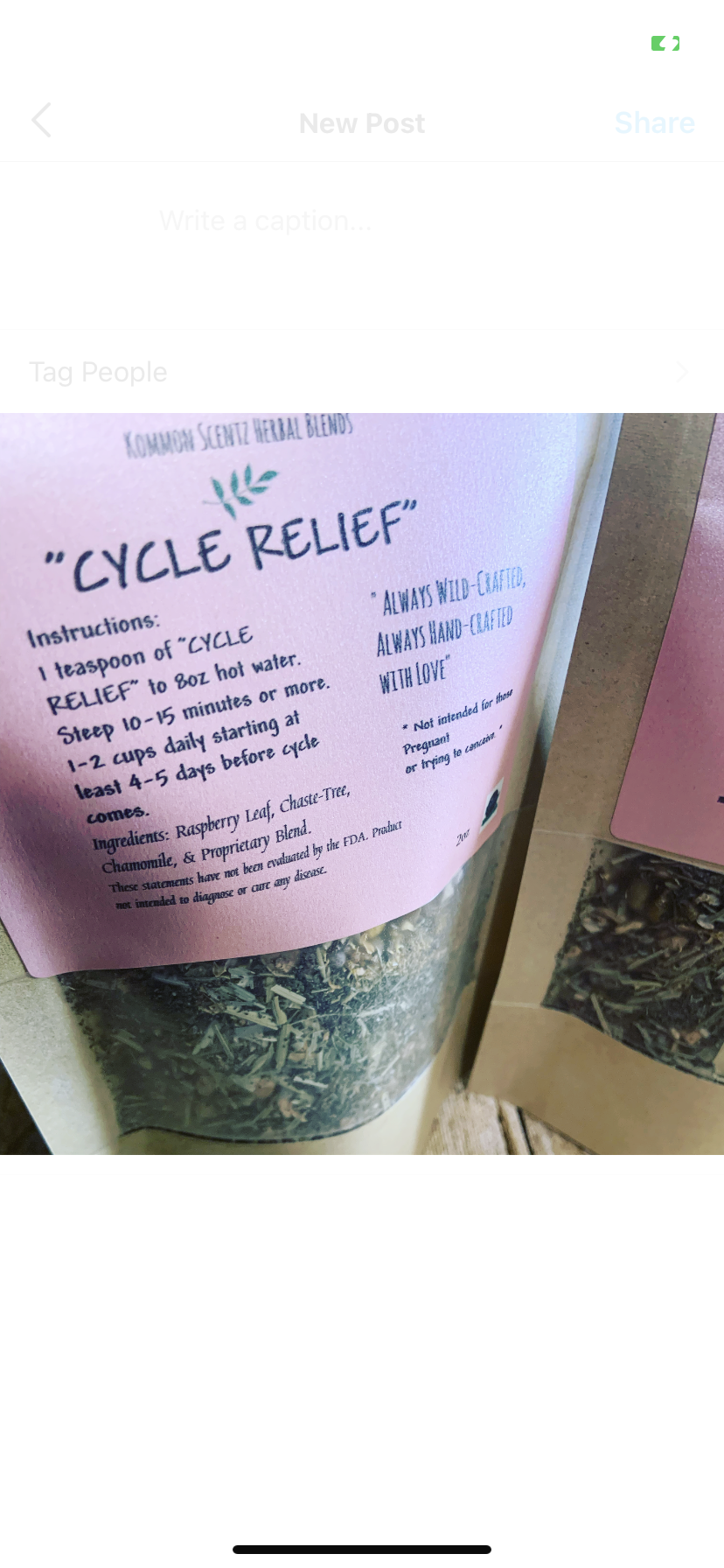 “Cycle Relief” Herbal Tea Blend