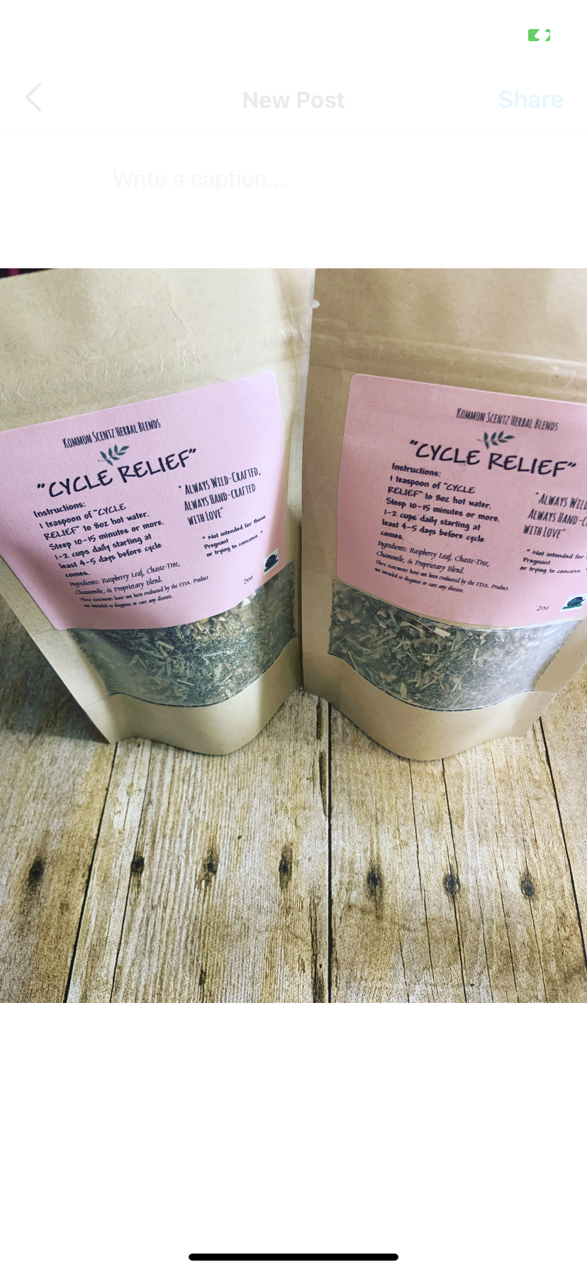 “Cycle Relief” Herbal Tea Blend