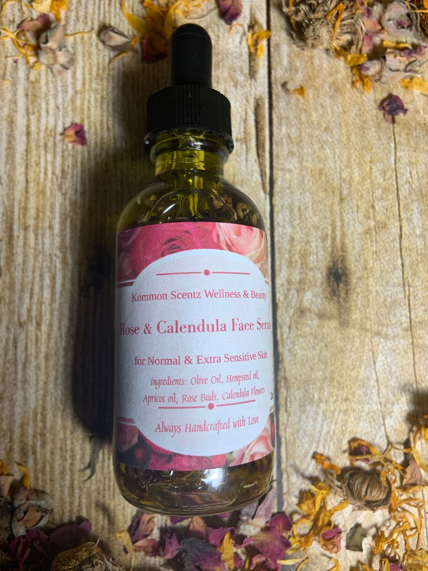 “Rose & Calendula” face Serum for Normal & Extra Sensitive Skin