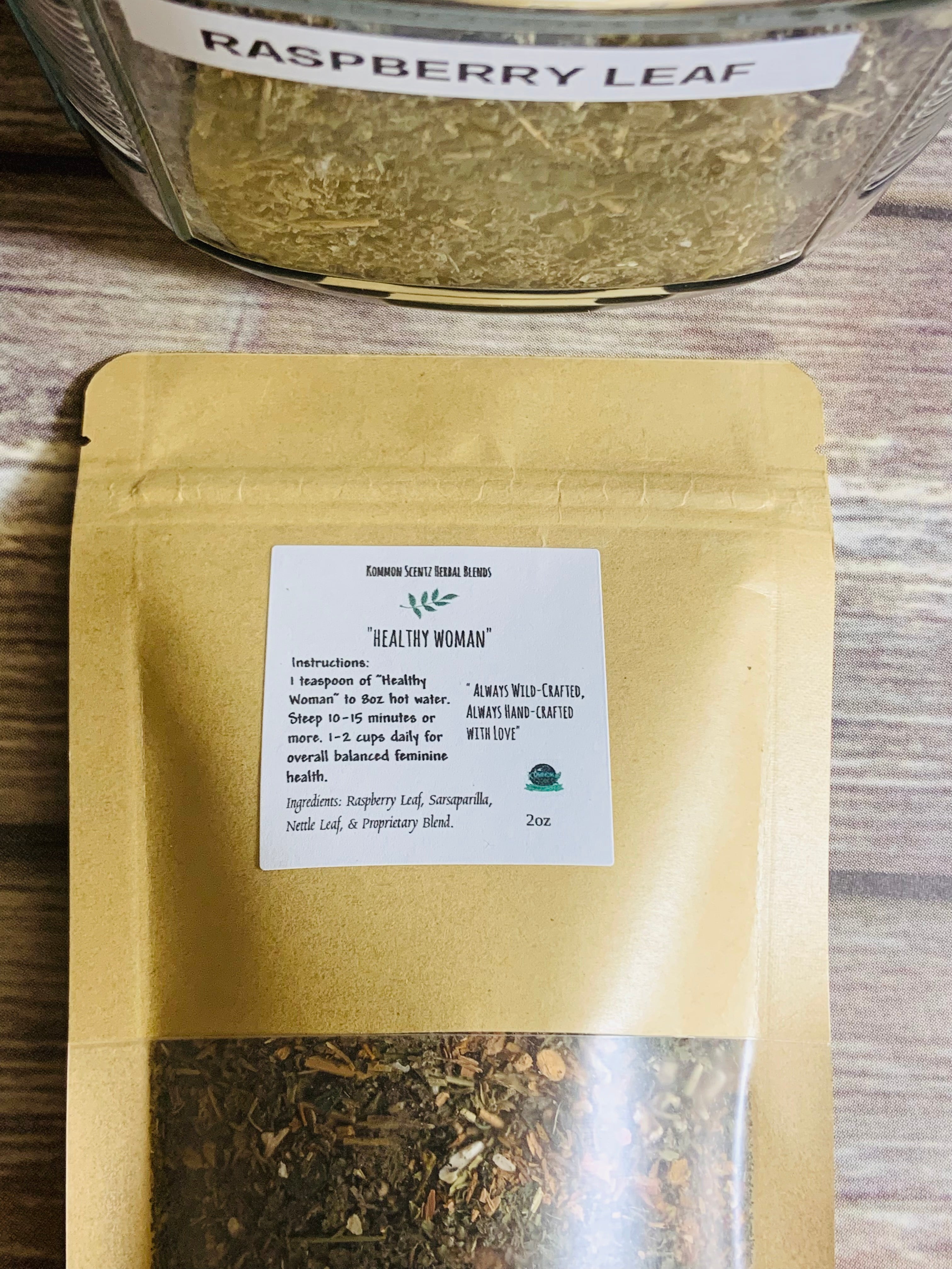 “Healthy Woman” Daily Herbal Tea Blend (2oz)