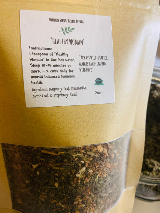 “Healthy Woman” Daily Herbal Tea Blend (2oz)